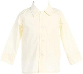 img 1 attached to Long-Sleeved Simple Dress Shirt for Boys by Lito
