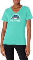 stay cool and stylish with life is good women's w cool vee elephant rchbrn logo