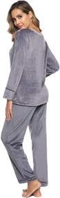 img 1 attached to Sykooria Velour Tracksuit Pajamas Jogging Women's Clothing