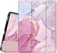 fintie slimshell glittering marble case for ipad pro 12.9 (2nd gen) 2017 / ipad pro 12.9 (1st gen) 2015 - ultra lightweight standing protective cover with auto wake/sleep logo