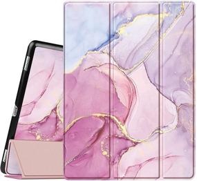 img 4 attached to Fintie SlimShell Glittering Marble Case for iPad Pro 12.9 (2nd Gen) 2017 / iPad Pro 12.9 (1st Gen) 2015 - Ultra Lightweight Standing Protective Cover with Auto Wake/Sleep