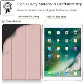 img 2 attached to Fintie SlimShell Glittering Marble Case for iPad Pro 12.9 (2nd Gen) 2017 / iPad Pro 12.9 (1st Gen) 2015 - Ultra Lightweight Standing Protective Cover with Auto Wake/Sleep