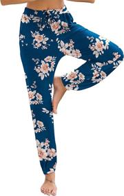 img 3 attached to Ekouaer Women's Comfy Pajama Pants: Loose Yoga Pants & Lounge Bottoms with Drawstring Jogger Style and Convenient Pockets