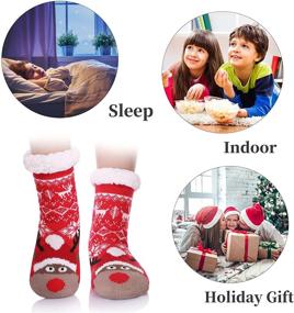img 2 attached to FNOVCO Slipper Cartoon Toddler Christmas Girls' Clothing