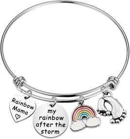img 4 attached to 🌈 SEIRAA Rainbow Baby Bracelet: Symbolizing the Joy of New Beginnings for Expectant Mothers