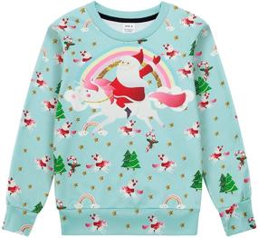 img 4 attached to Funnycokid Teenagers Sweatshirt Christmas Printed Boys' Clothing in Fashion Hoodies & Sweatshirts