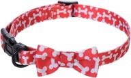 mile high life - dog bowtie collar featuring contemporary design patterns & high-quality soft fabric, ideal for dogs and cats of all sizes (extra small/small/medium) logo