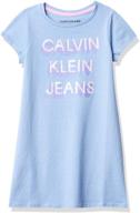 calvin klein girls anthracite 14 logo