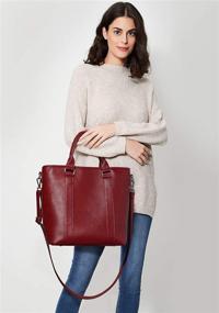 img 3 attached to 👜 Satchel Shoulder Leather Women's Handbags & Wallets by Newshows