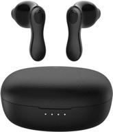 premium fidelity sound quality wireless earbuds bluetooth headphones m2, true wireless earbuds with mic and 30hrs playtime, touch control earphones headset for sport (black) logo