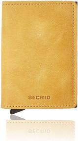img 4 attached to 👛 Secrid - Slim Wallet in Genuine Vintage Leather with RFID Protection for up to 12 Cards (Ochre)