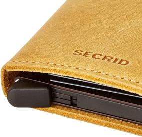 img 3 attached to 👛 Secrid - Slim Wallet in Genuine Vintage Leather with RFID Protection for up to 12 Cards (Ochre)