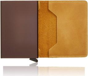 img 1 attached to 👛 Secrid - Slim Wallet in Genuine Vintage Leather with RFID Protection for up to 12 Cards (Ochre)