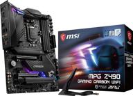 обновленная материнская плата msi mpg z490 логотип