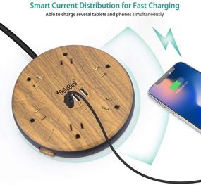 img 2 attached to Power Strip Surge Protector with 6 AC Outlets, 3 USB Ports, and Long Extension Cord - Safeguard Your Home, Office, or Dorm Room with Widely Spaced Multi Outlets and Circuit Breaker Protection