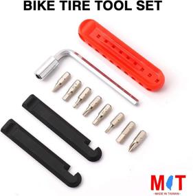 img 3 attached to 🔧 RUJOI Mini Bike Tool Kit - Repair Tool with Multi Allen Wrench Bits, Tire Lever, and Versatile EDC Multi Tool for Road Bike and Mountain Bike