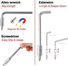 img 2 attached to 🔧 RUJOI Mini Bike Tool Kit - Repair Tool with Multi Allen Wrench Bits, Tire Lever, and Versatile EDC Multi Tool for Road Bike and Mountain Bike