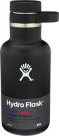 🍺 64 oz. hydro flask beer growler - vacuum insulated & reusable with convenient carry handle logo