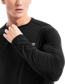 img 1 attached to 🏃 Zengjo Mens Long Sleeve Athletic Running Shirt - Lightweight Undershirt Essential