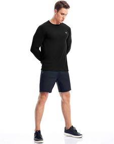 img 2 attached to 🏃 Zengjo Mens Long Sleeve Athletic Running Shirt - Lightweight Undershirt Essential