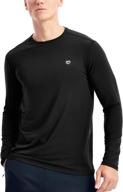 🏃 zengjo mens long sleeve athletic running shirt - lightweight undershirt essential logo