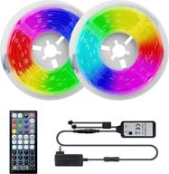 🌈 20ft dream color led strip lights with music sync - miheal, remote controlled color changing lights for home, kitchen, bed, bar, and home decoration логотип