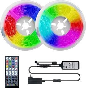 img 4 attached to 🌈 20ft Dream Color LED Strip Lights with Music Sync - Miheal, Remote Controlled Color Changing Lights for Home, Kitchen, Bed, Bar, and Home Decoration