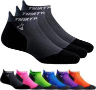 high-performance seamless toe running socks for men and women | moisture-wicking, cushioned padding | thirty48 ultralight athletic socks логотип