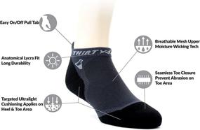 img 3 attached to High-Performance Seamless Toe Running Socks for Men and Women | Moisture-Wicking, Cushioned Padding | Thirty48 Ultralight Athletic Socks