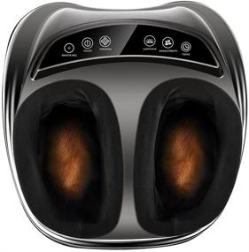 img 4 attached to 👣 Shiatsu Foot Massager with Heat, Remote Control, Multi-Level Settings - Perfect for Circulation, Reflexology, Plantar Fasciitis, and Pain Relief - Ideal Home Foot Massager with a Footwear-Friendly Design