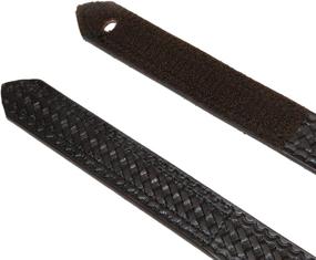 img 1 attached to 👨 Black Boston Leather Basketweave Mechanics Men's Belt Accessories