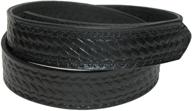 👨 black boston leather basketweave mechanics men's belt accessories logo