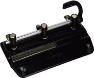 black master adjustable 32-sheet 3-hole punch with adjustable 13/32 inches punch heads (mat5340b) logo