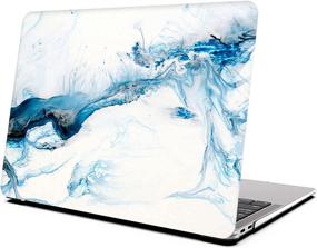 img 3 attached to AQYLQ MacBook Air 13 Inch/13.3 Inch Case (2017-2010) A1466 A1369 Release - Blue Marble Matt Hard Shell Cover