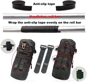 img 2 attached to 🚴 Huntonry Large Water Bottle Holder with Big Pocket and Non-Slip Tapes - Perfect for Bikes, Boats, Wheelchairs, Strollers, and More!