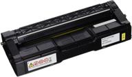 🟨 high-yield ricoh 407656 ric sp c252 yellow toner with 6k page capacity logo