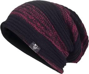 img 3 attached to VECRY Mens Slouchy Beanie Hat Knit Skull Cap Long Baggy Hip-hop Winter Summer B305 - Improved SEO