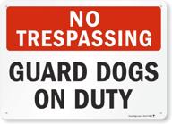 🔒 enhanced security with the smartsign plastic legend trespassing guard logo