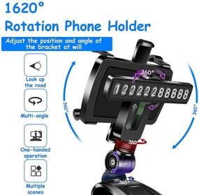 img 3 attached to 📱 Universal Car Dashboard Phone Mount - 360 Degree Rotation, Multi-use Spring Clip Holder for iPhone, Samsung, Android - Fits 4 to 7-inch Mobile Phones