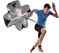 🏃 48-inch speed chute for running - enhance speed training with resistance parachute - ideal for kids, youth, and adults - complete with carrying bag - a2 running speed chute logo