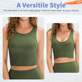 img 3 attached to 🏋️ Versatile and Comfortable Workout Crop Tank Tops for Women: Perfect for Casual Sports, Fitness, Yoga, and More!