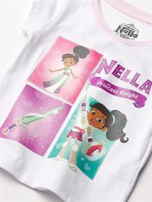 img 1 attached to 👑 Nella the Princess Knight Girls' Toddler Short Sleeve T-Shirt Bundle: 3 Pack for Adorable Tees