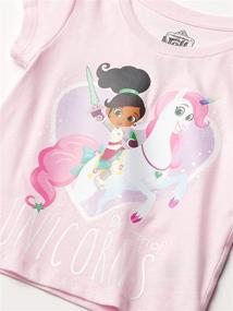 img 3 attached to 👑 Nella the Princess Knight Girls' Toddler Short Sleeve T-Shirt Bundle: 3 Pack for Adorable Tees