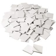 premium 120-pack double sided mounting foam tape - strong adhesive pads for mounting (white) logo