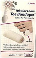 🦶 pedifix tubular-foam toe bandages - small size (p337) - pack of 3: effective toe protection at its finest логотип