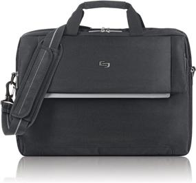 img 2 attached to 💼 Sleek & Professional: Solo New York Chrysler Laptop Briefcase in Black - A Classy Companion for Your Devices!