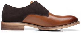 img 2 attached to Stylish Milano Leather Suede Double Loafer: Ultimate Combination of Comfort and Elegance