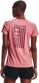 img 3 attached to Under Armour Freedom T Shirt Charcoal Outdoor Recreation and Hiking & Outdoor Recreation Clothing