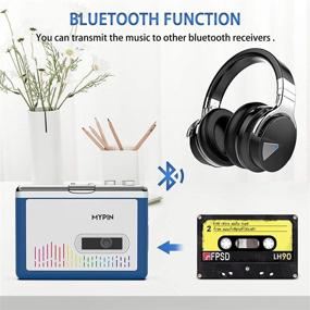 img 3 attached to 📼 Portable Bluetooth Cassette Player: Headphone Out, Speaker Output, USB/AA Battery Powered, 3.5mm Jack