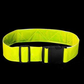 img 2 attached to 🏃 DASHGLOW - Reflective Glow Belt Safety Gear Pack (2-4-6) for Running Cycling Walking Marathon Military, PT Belt